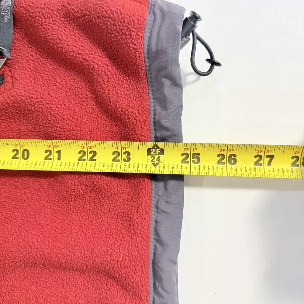 The North Face Denali Fleece Jacket Mens XL Red Gray Full Zip Vintage Outerwear